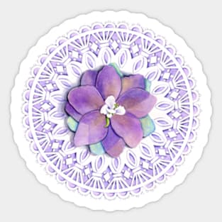 Victorian Delphinium Sticker